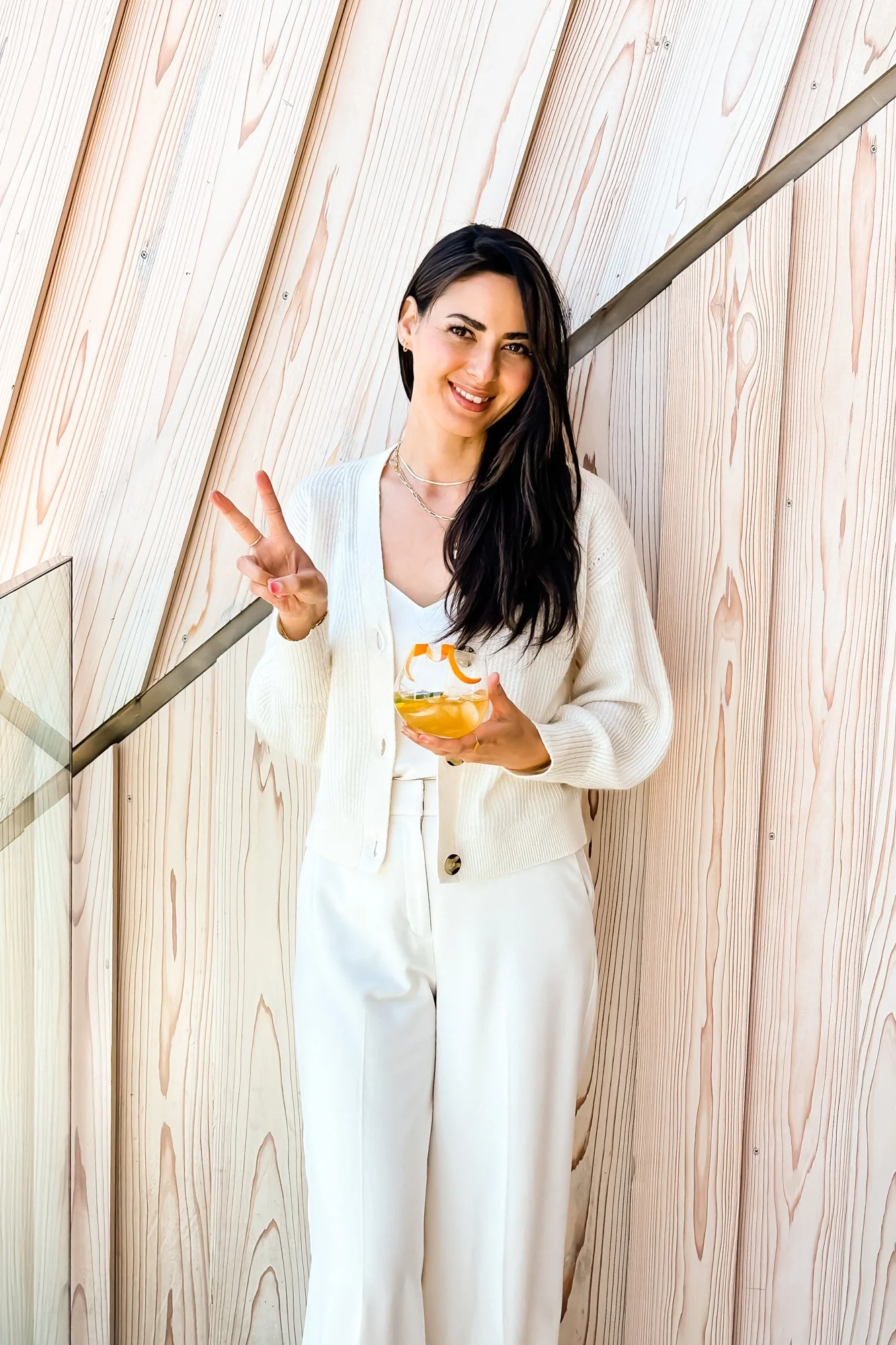 cream light weight cardigan