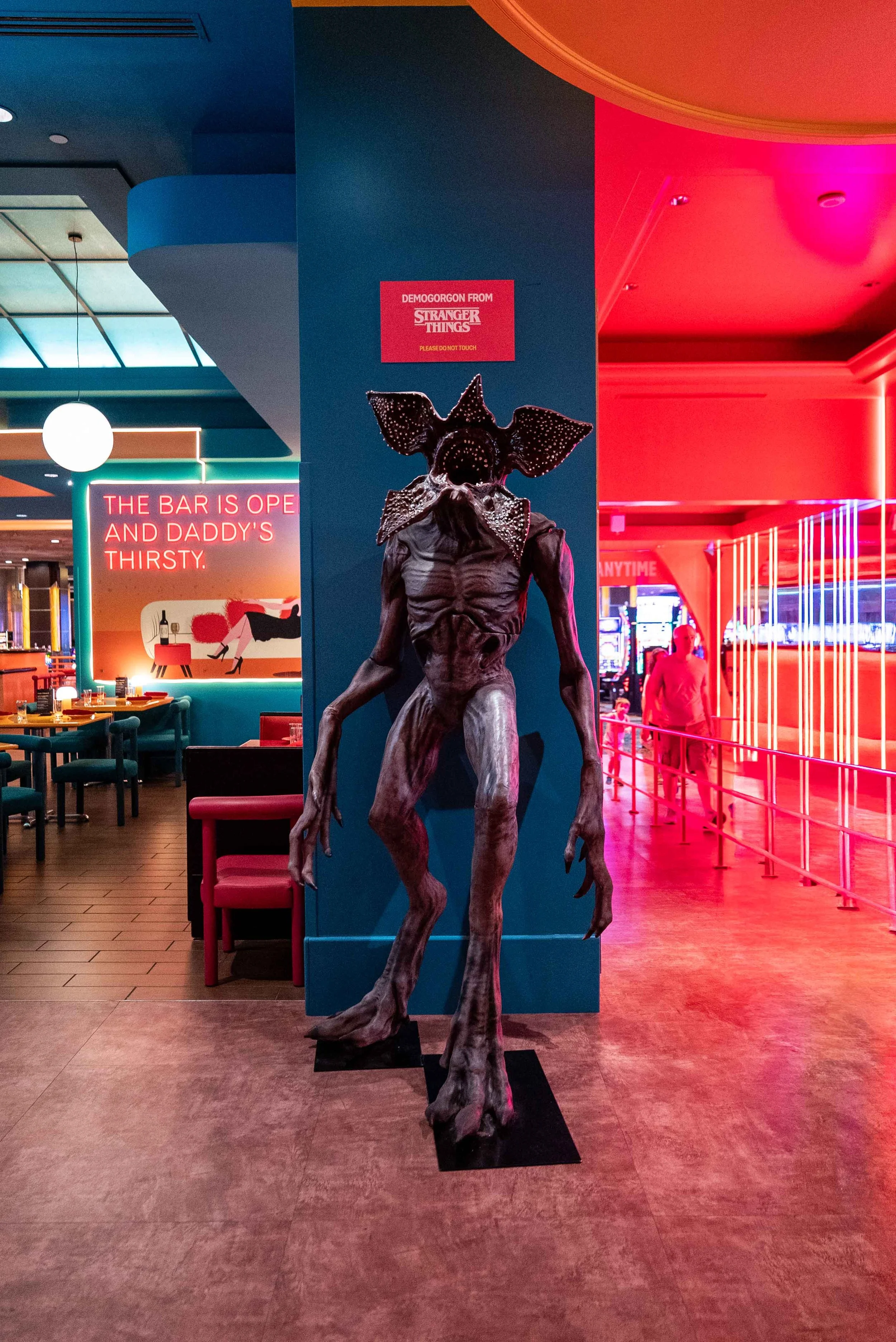 The Demogorgon statue from Stranger Things