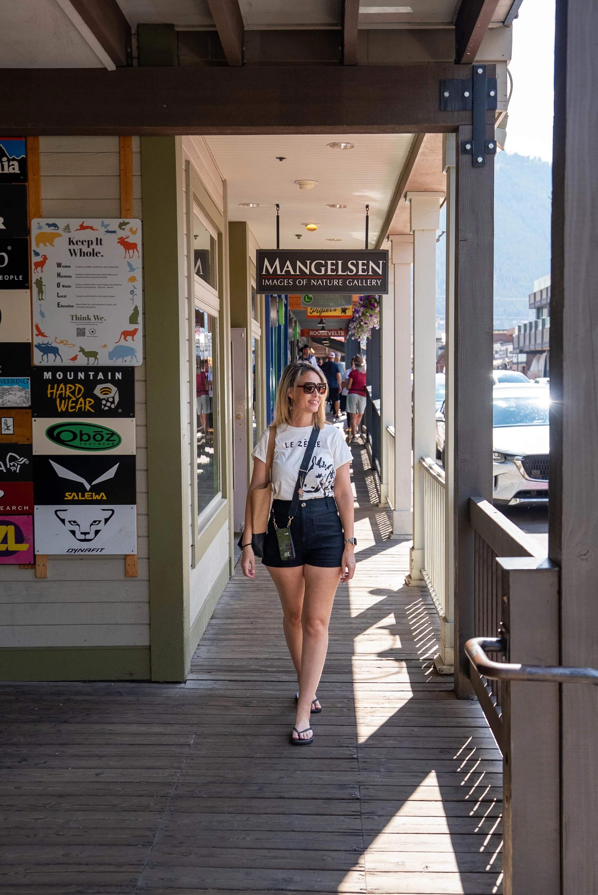 Walking in Downtown Jackson Wyoming