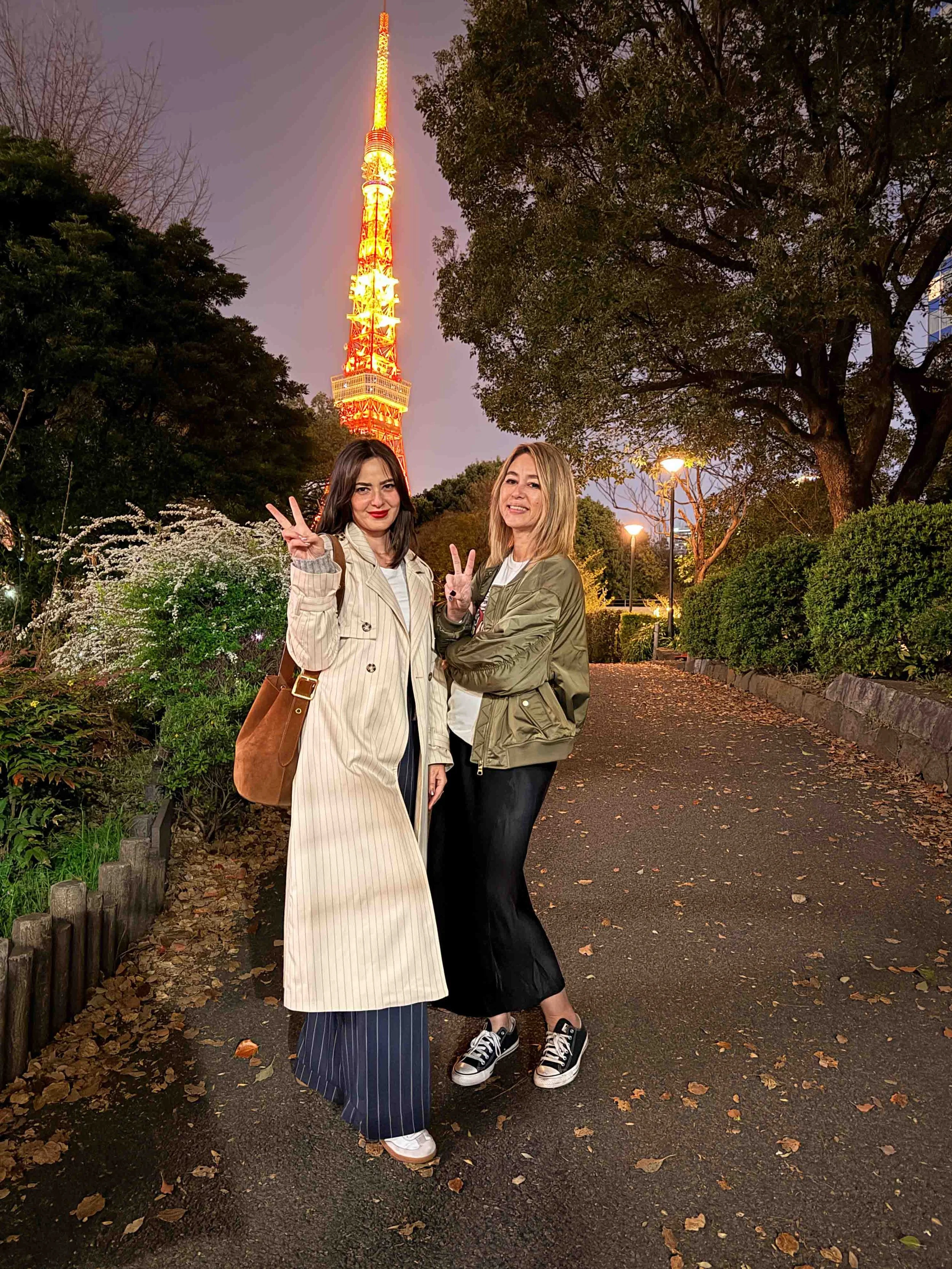 Tokyo Tower brightly shining