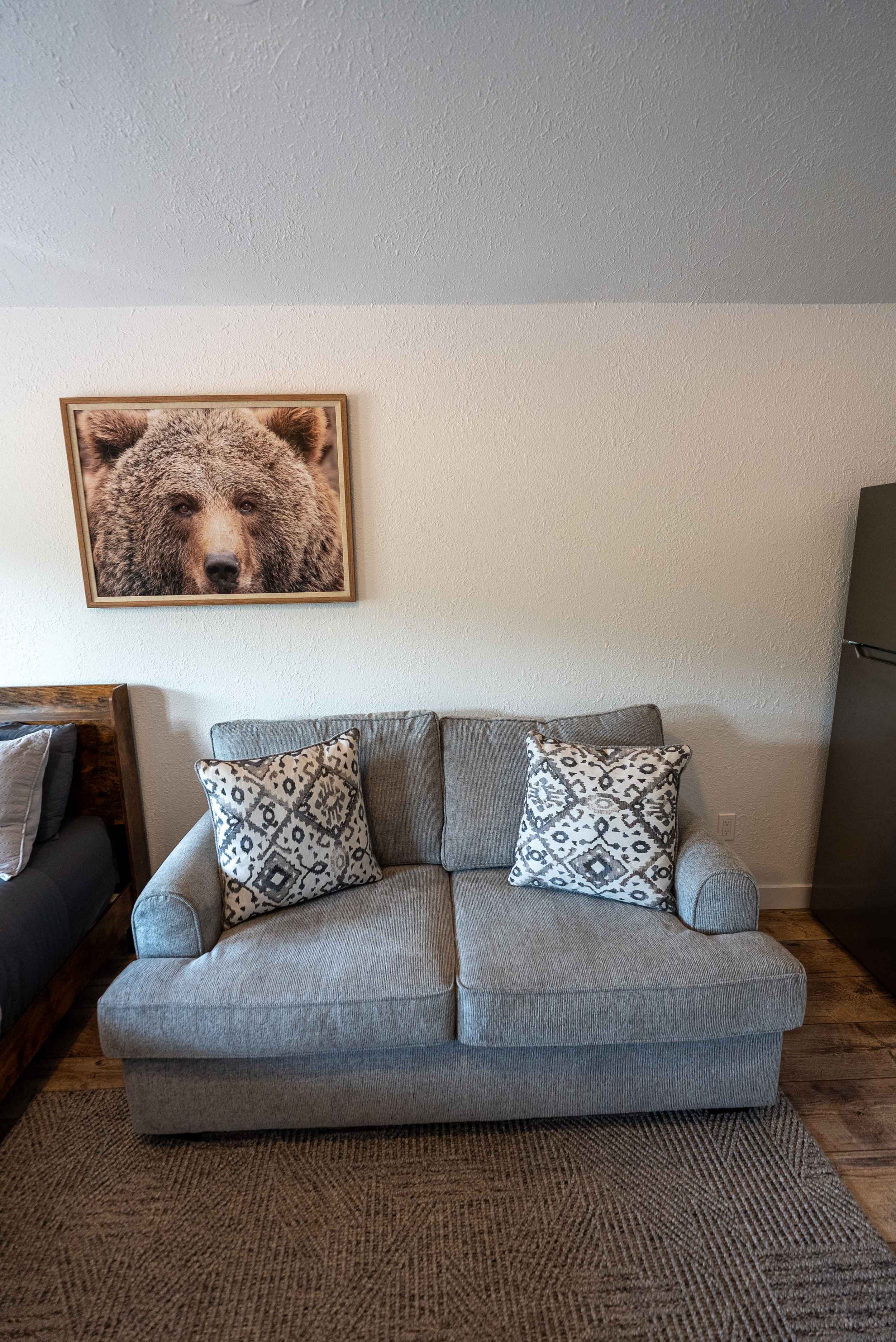 Sofa inside Sky Eco Cabin