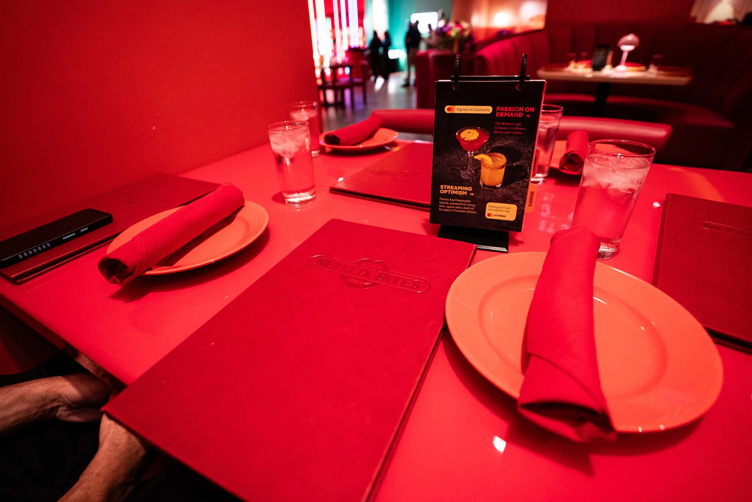 Netflix Bites dining table setup