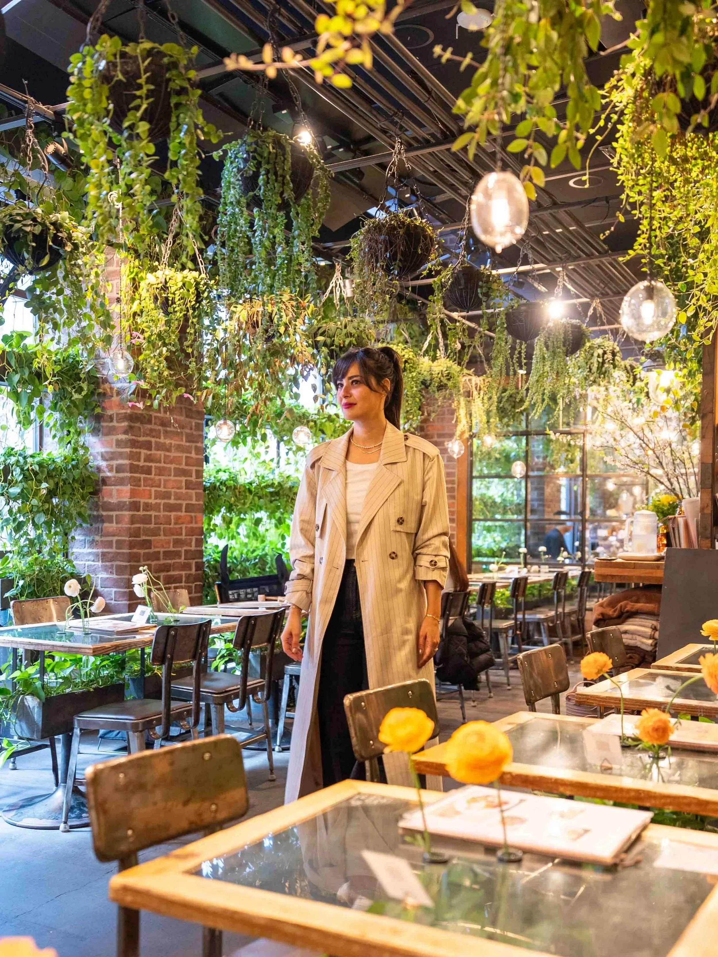 Greenhouse vibe at Aoyama Flower Market