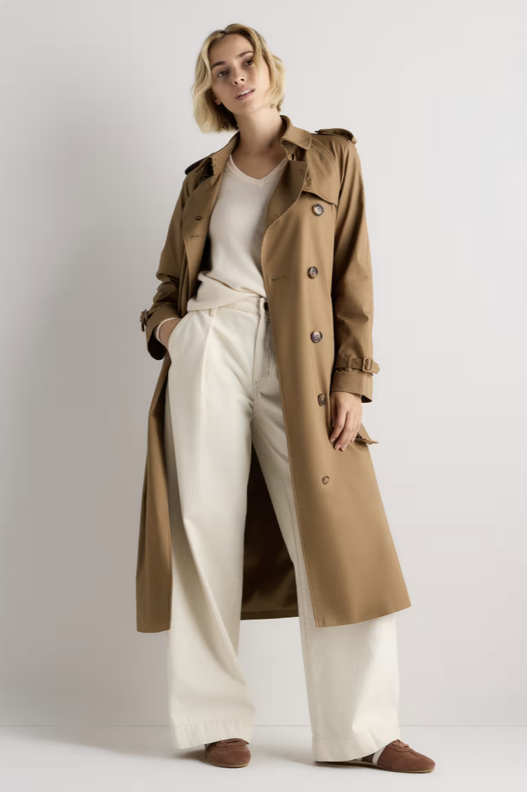 Quince Long Trench Coat