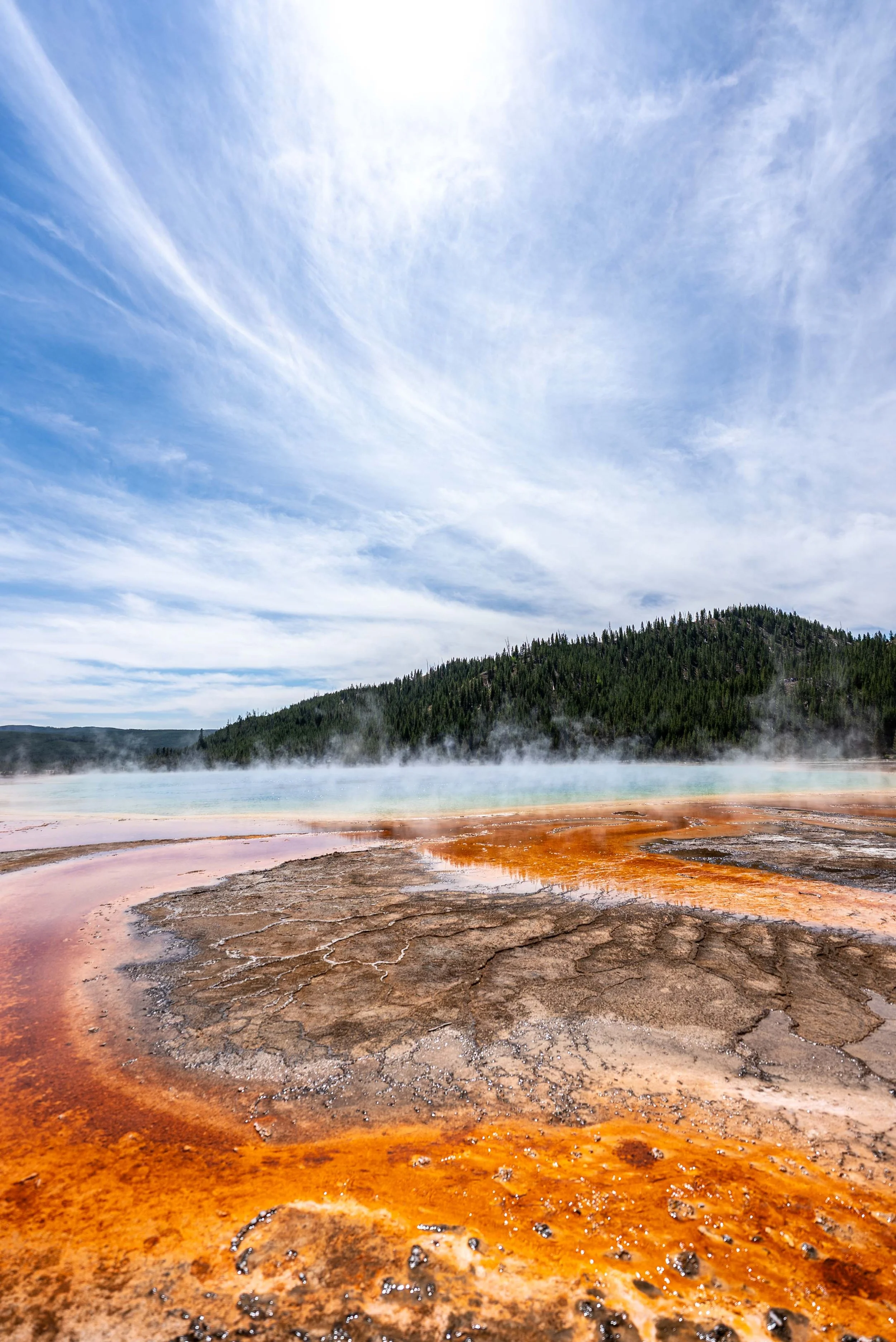 The vibrant colors of Grand Prismatic Spring