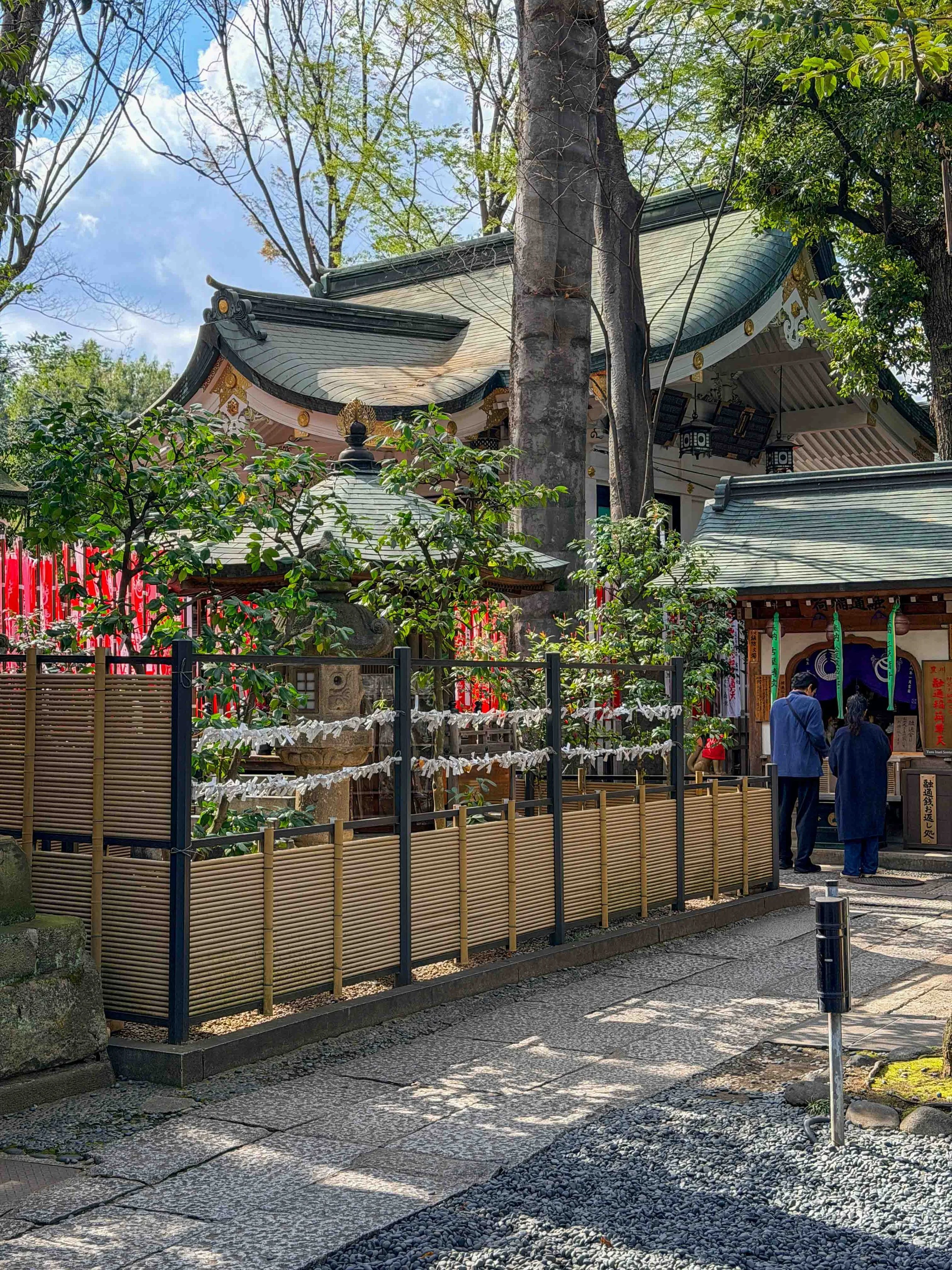 Akasaka Fox Shrine row of omikuji