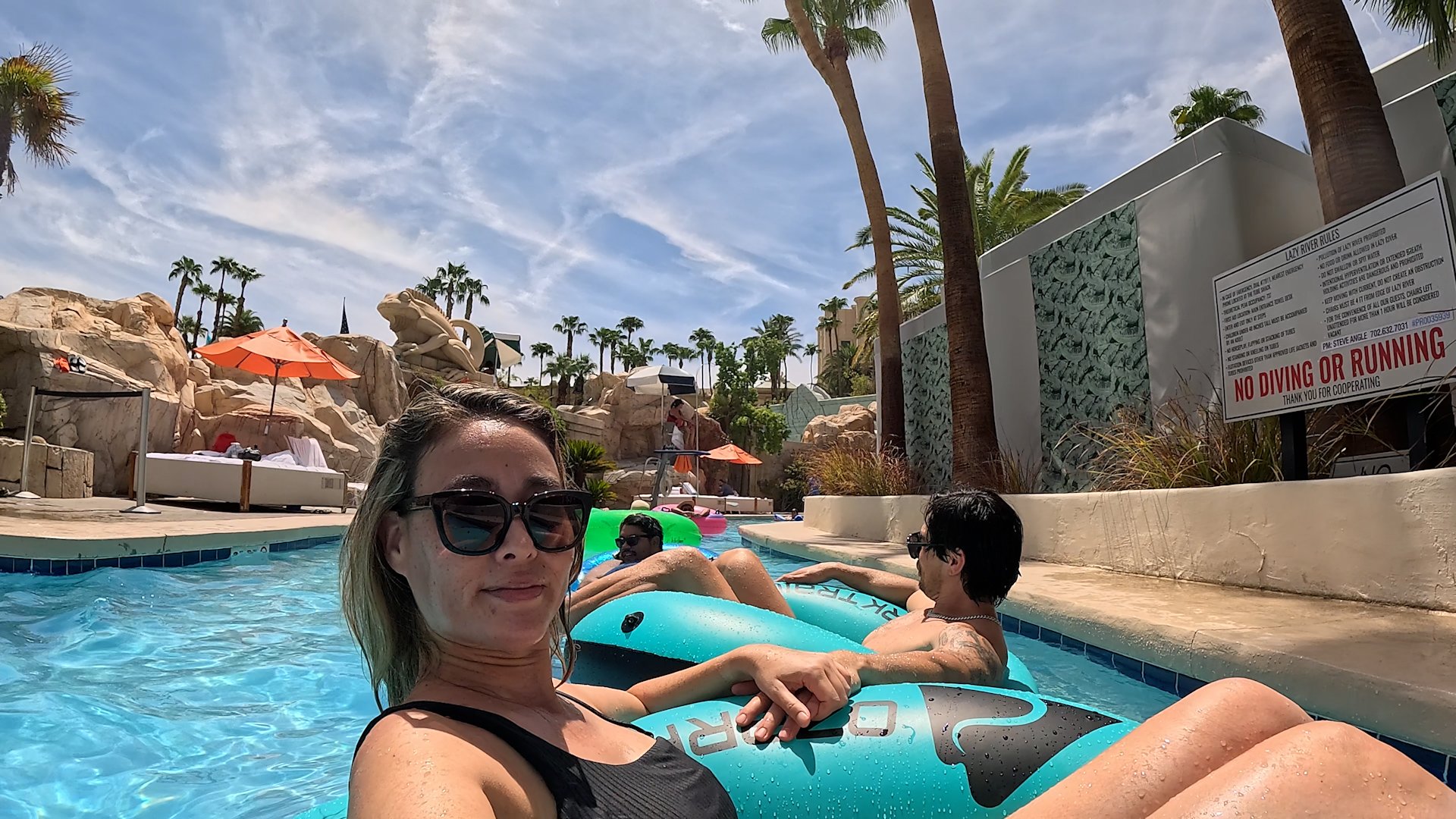 So nice to enjoy the lazy river on a hot Vegas day