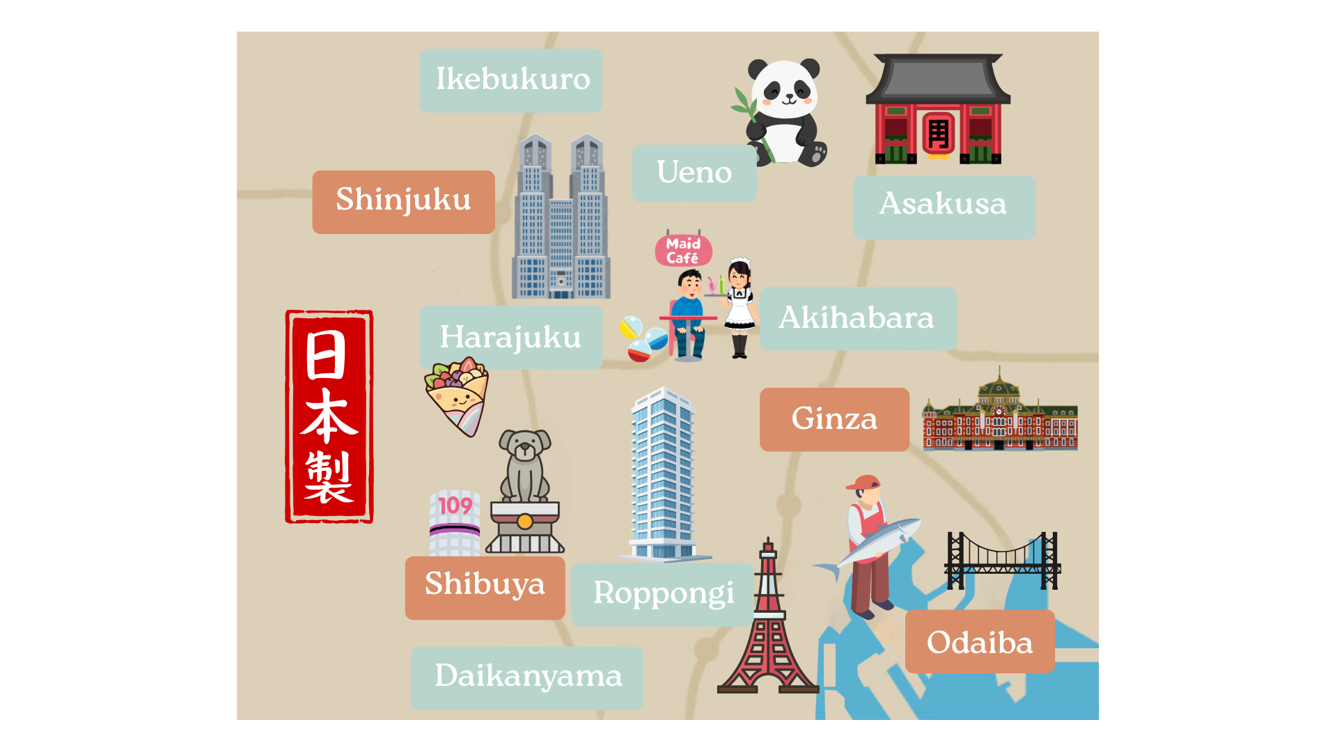 Map of Tokyo Districts