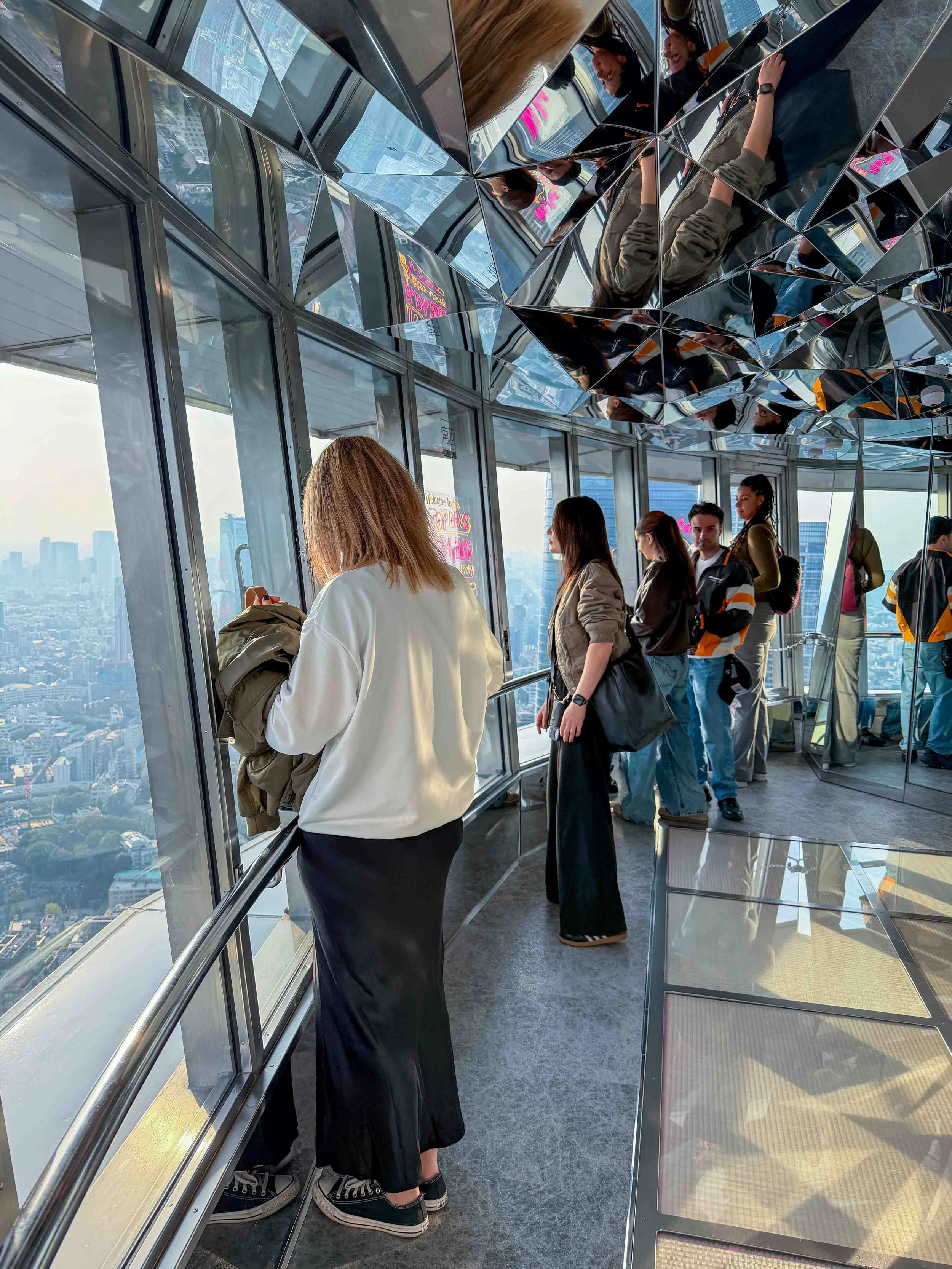 Inside Tokyo Tower Top Deck
