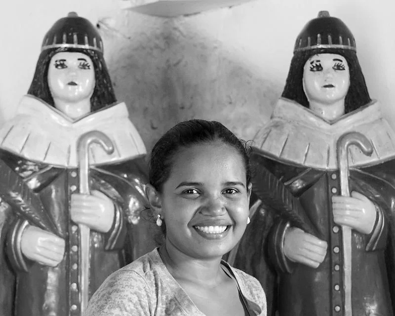 Mae de santo Juliette, with saints Cosme & Damiao, Imperatriz