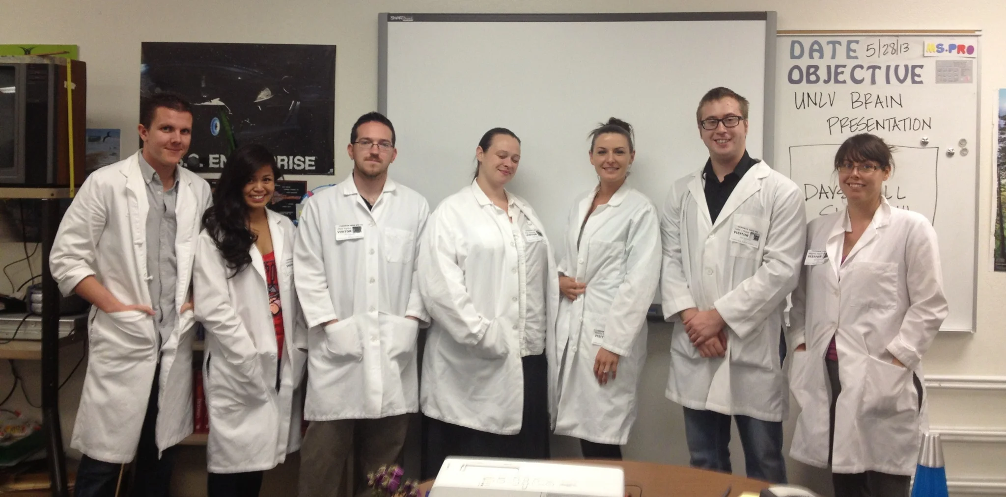 Cashman Middle School Volunteers (Left to Right): Michael Langhardt, Krystal Belmonte, Chris Kaplon, Erin Ramage, Monica Bolton, Caleb Picker, Meghan Pierce. Not pictured: Tory Toles.