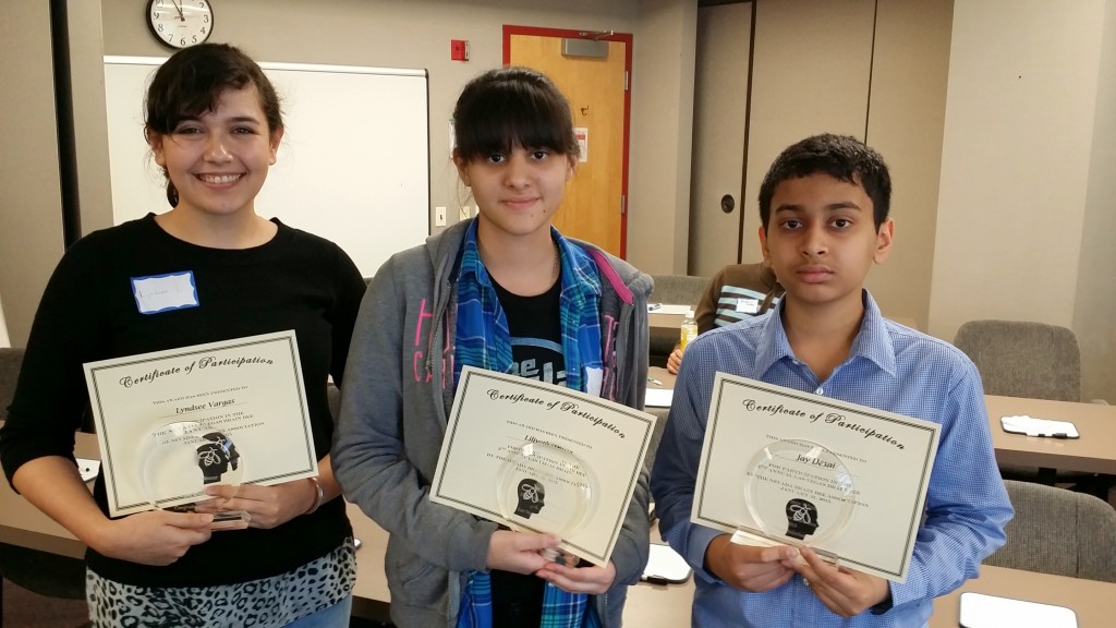 2015 Winners (from left to right): Lyndsee (2nd place), Liliveth (1st place), Jay (3rd place)