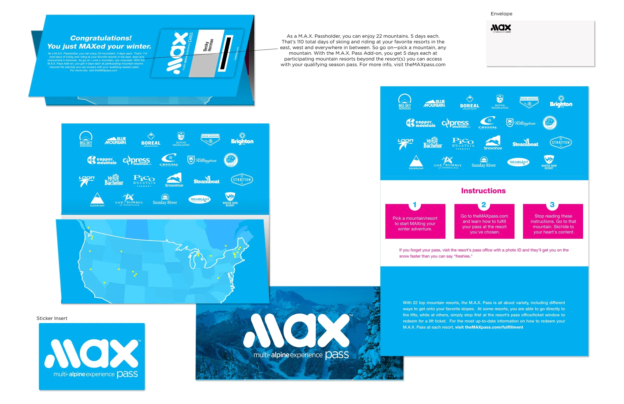 M.A.X. Pass fulfillment mailer