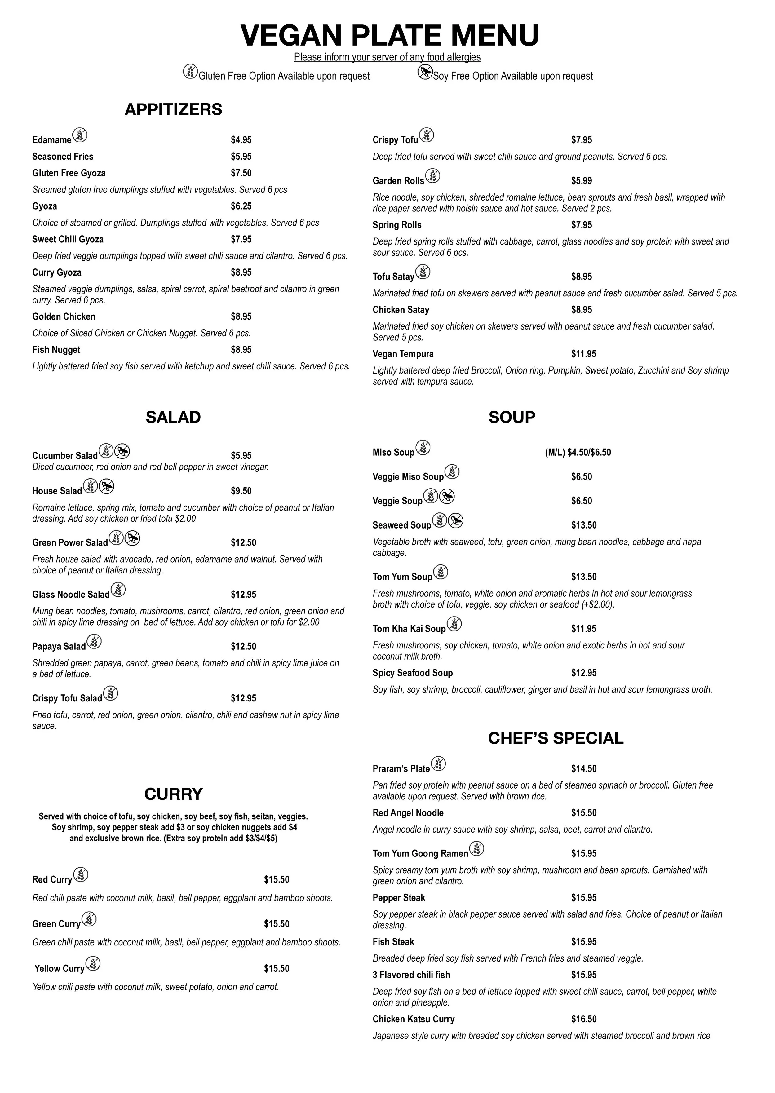 Menu — Vegan Plate Chicago