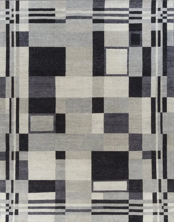 Blocks - Highland Plaid - French Accents (#19998) [9-3 x 11-11] Was: $8700 - Now: $4300