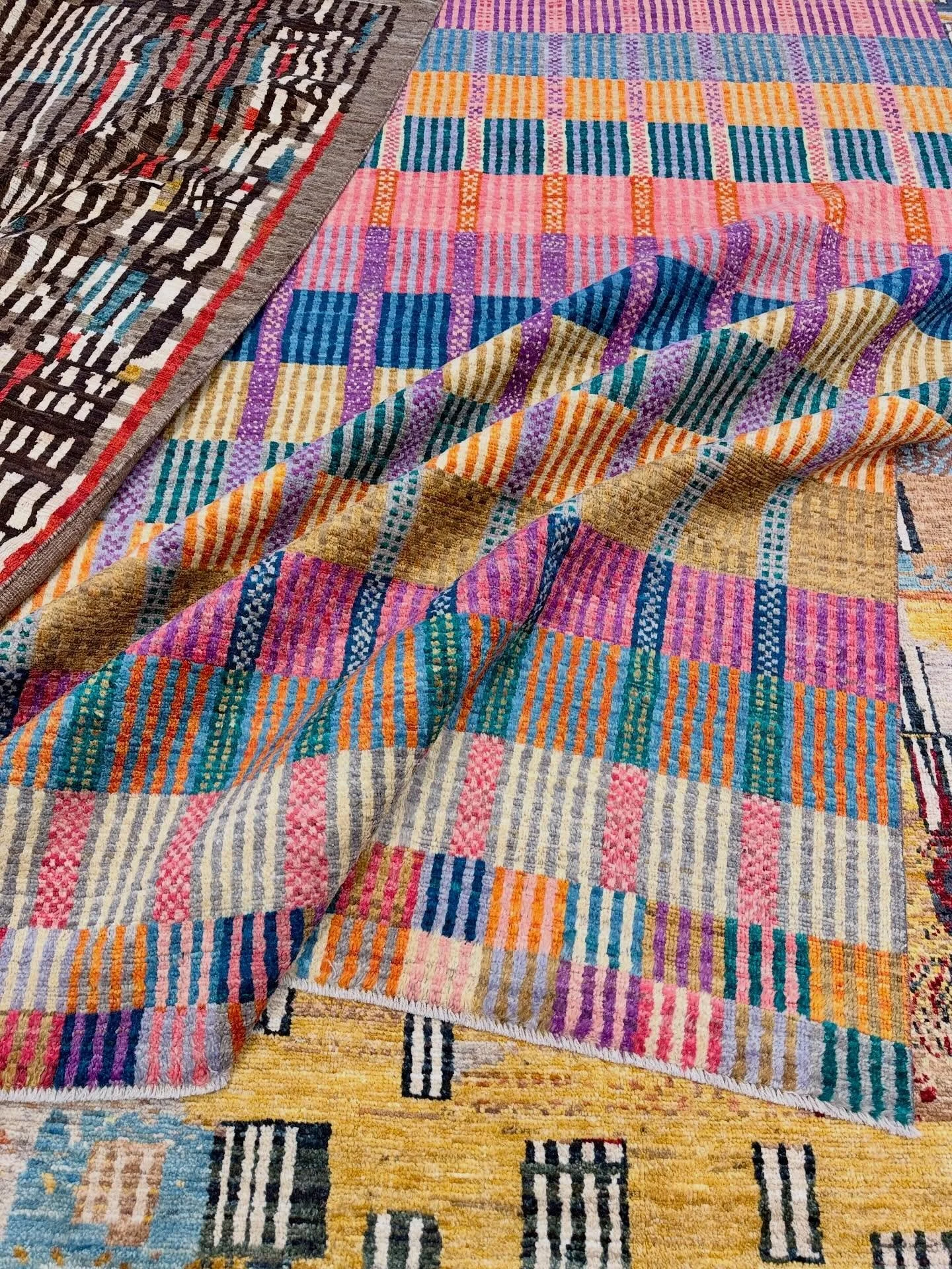 Brand new Taimany rugs! 3 Colorful designs added to our showroom. Come see in person today!
