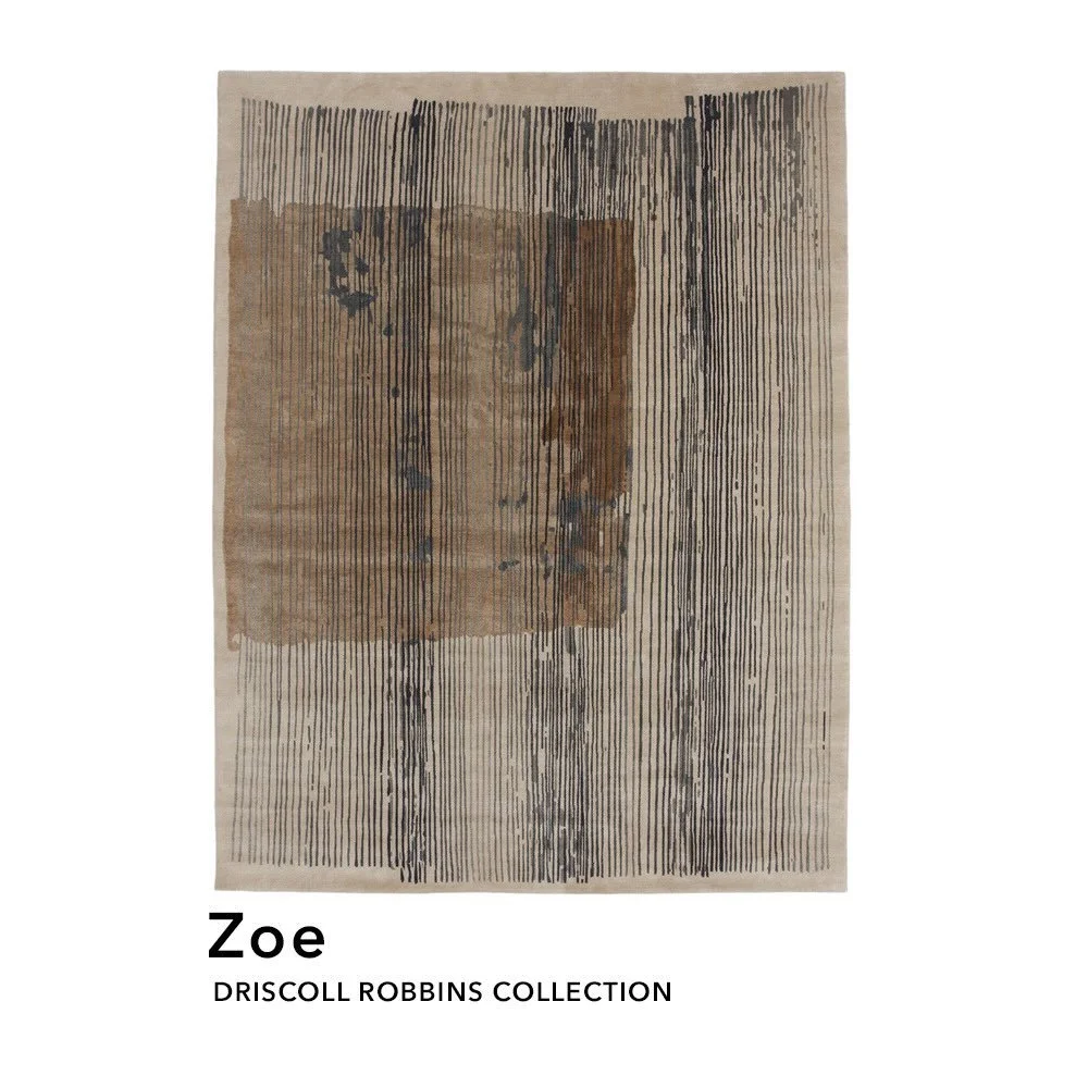 Zoe stands out as a work of art, its design inspired by ink drawings with a bold block and repetitive lines that make it a stunning addition to any modern home.