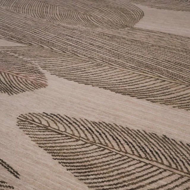 New design alert with feather-inspired pattern for a beautiful rug to enhance your space! Come see this at our Seattle showroom.