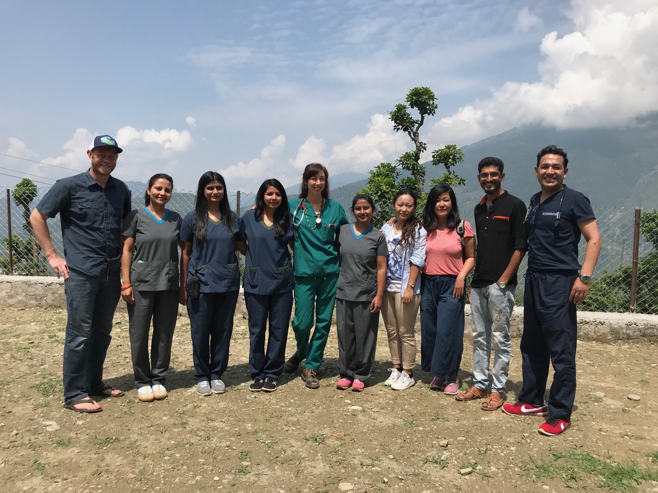 Our dental team after 2018 health camp in Karmidanda, Nepal.