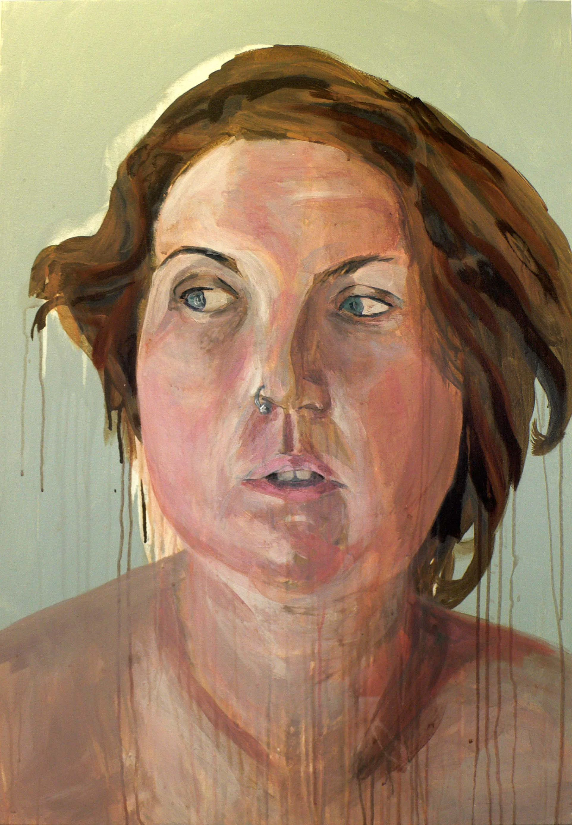 Self-portrait, Slough 7.30am