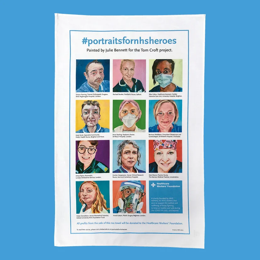 #portraitsfornhsheroes Tea Towel
