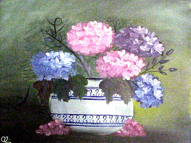 Hydrangeas in Pot