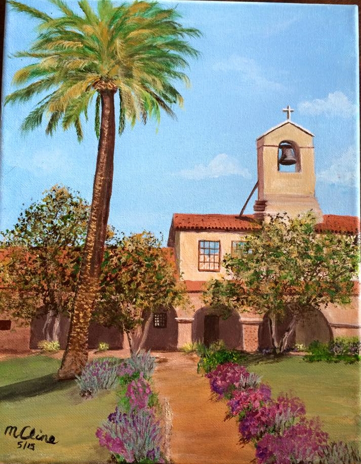 San Juan Capistrano in acrylic