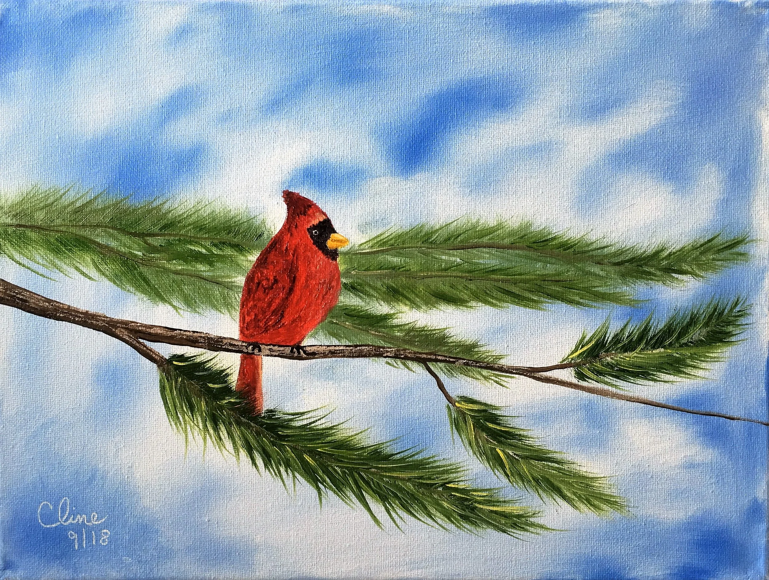 Red Cardinal 12x16.JPG