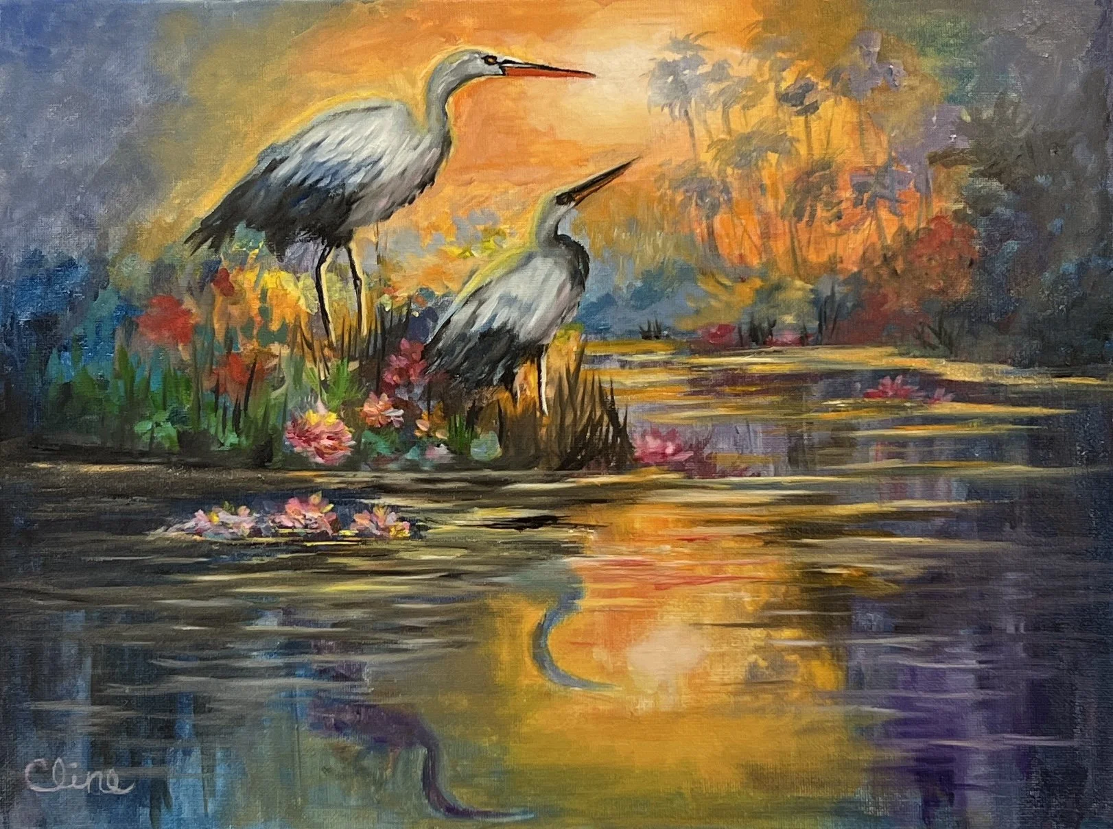 Sunset Egrets.JPG