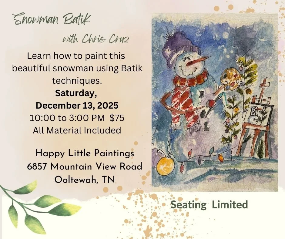 12/13/25 Batik Watercolor and Ornament