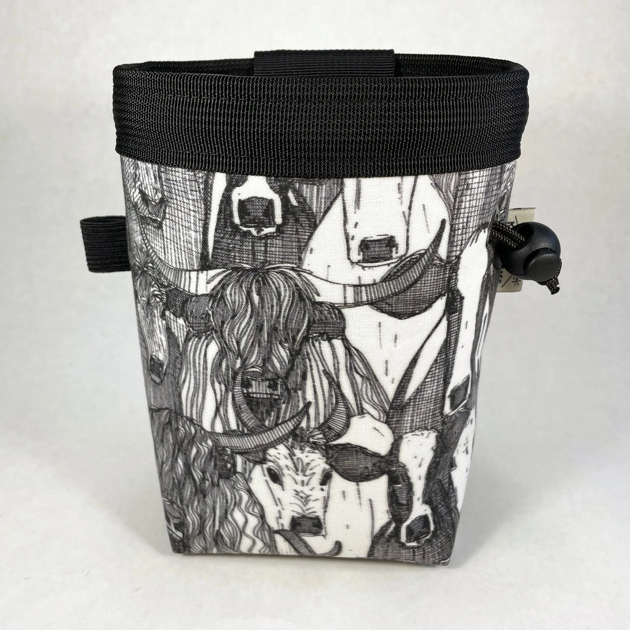 Cows Chalk Bag, Black and White