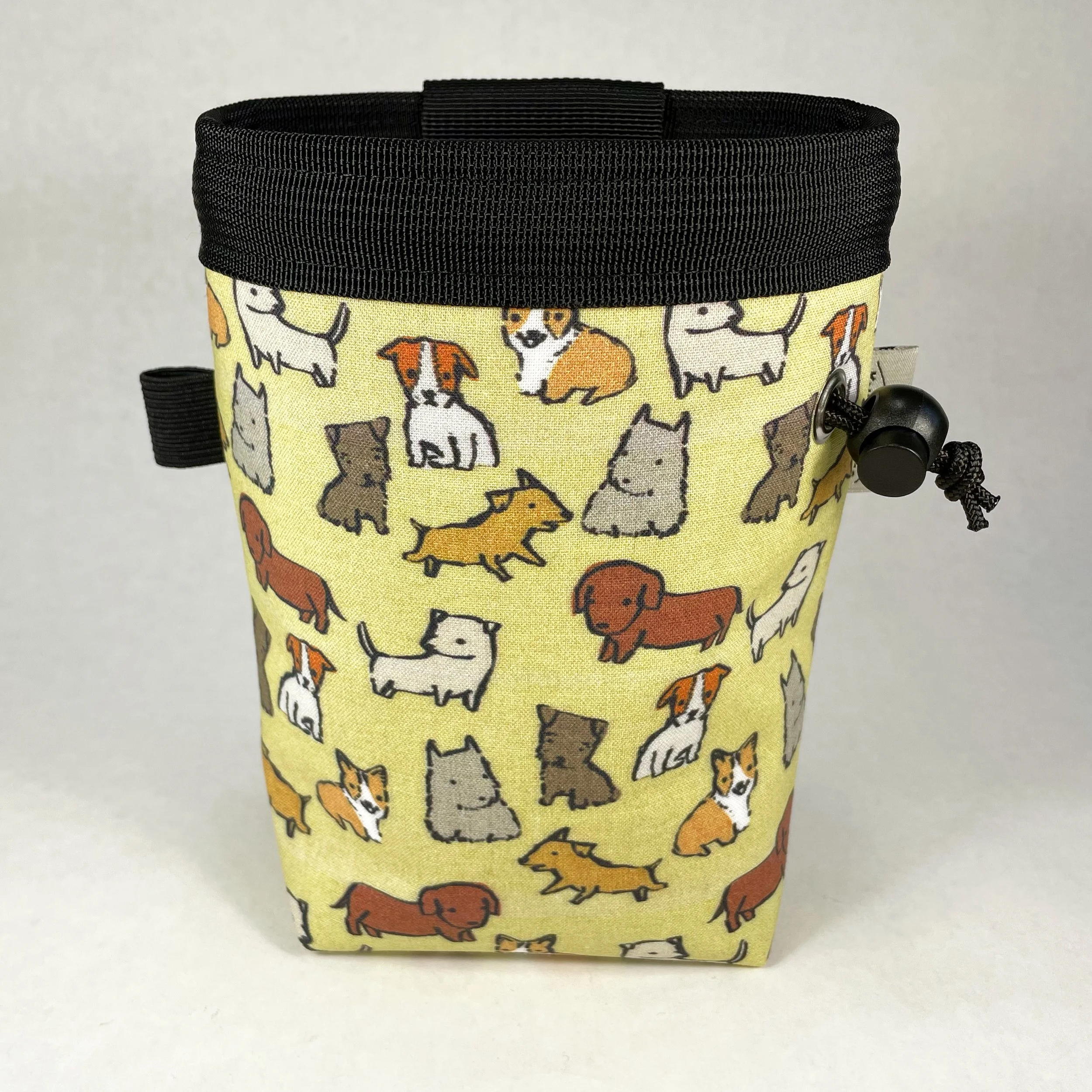 Puppies on Yellow Chalk Bag