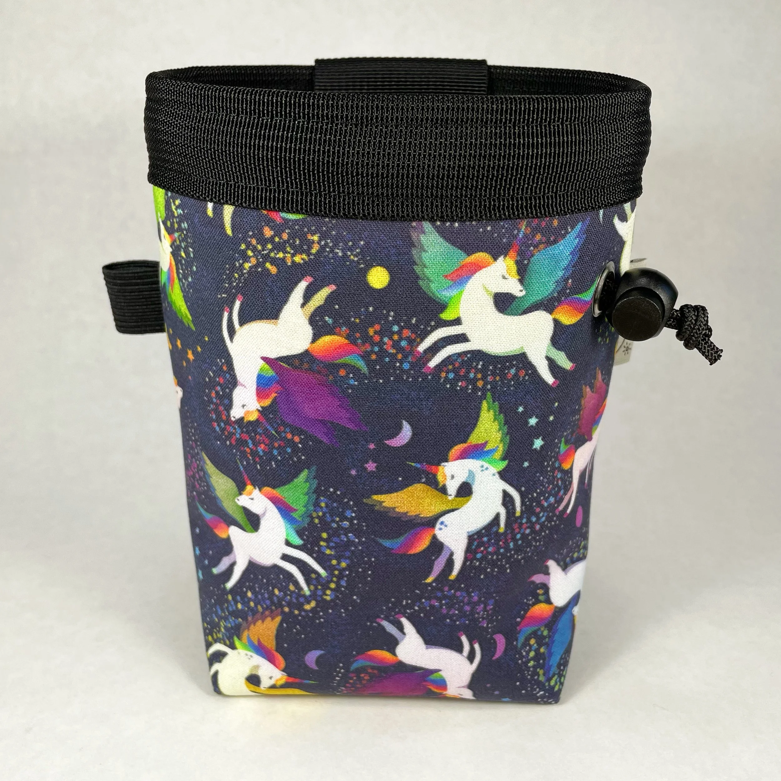 unicorns with rainbow wings chalk bag