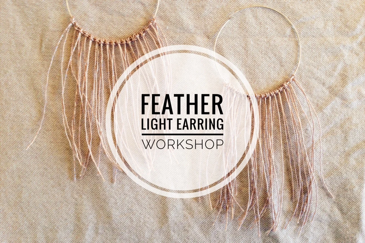 Learn to make shimmery beautiful earrings that are fun to wear and will brighten your day, or night {wink}. Featherlight, voluminous, sparkly. These earrings make a big statement, yet are light as a breeze. Sign up here .