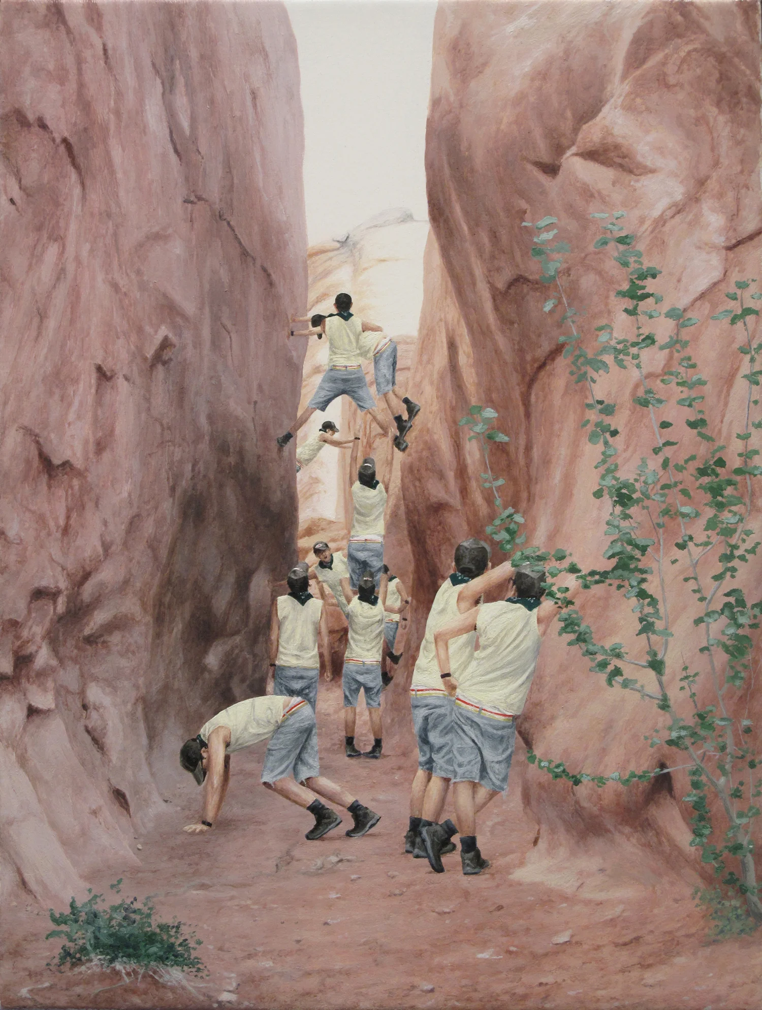 Untitled (Clover Canyon), oil on canvas, 8" x 6", 2013