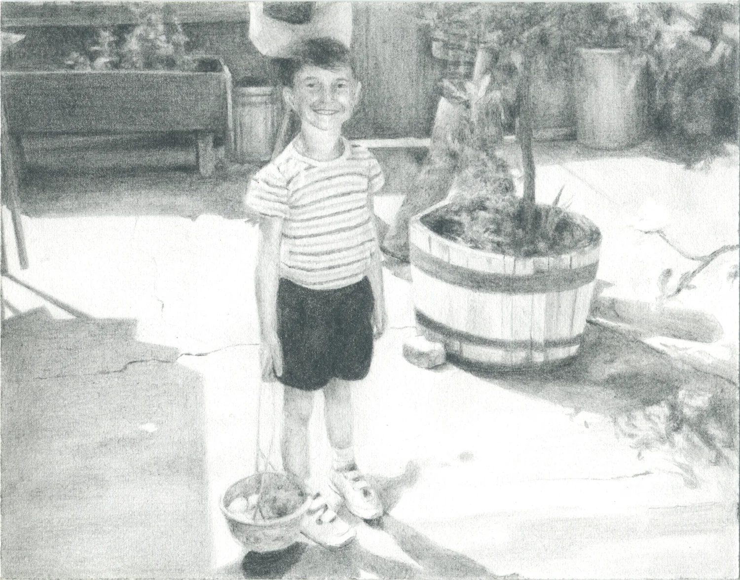 Untitled (Easter), graphite on paper, 2.5" x 3.5", 2010