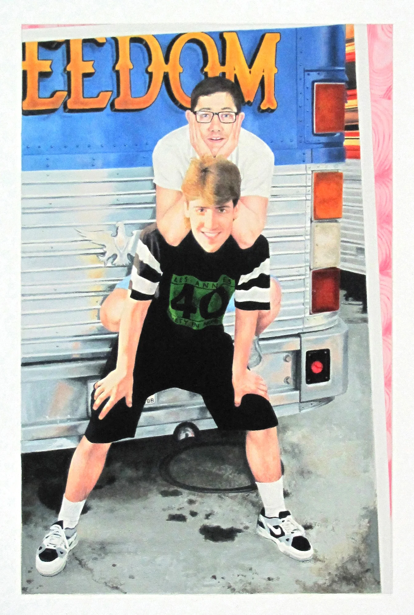 Tour, 2015, oil on paper, 10” x 8”