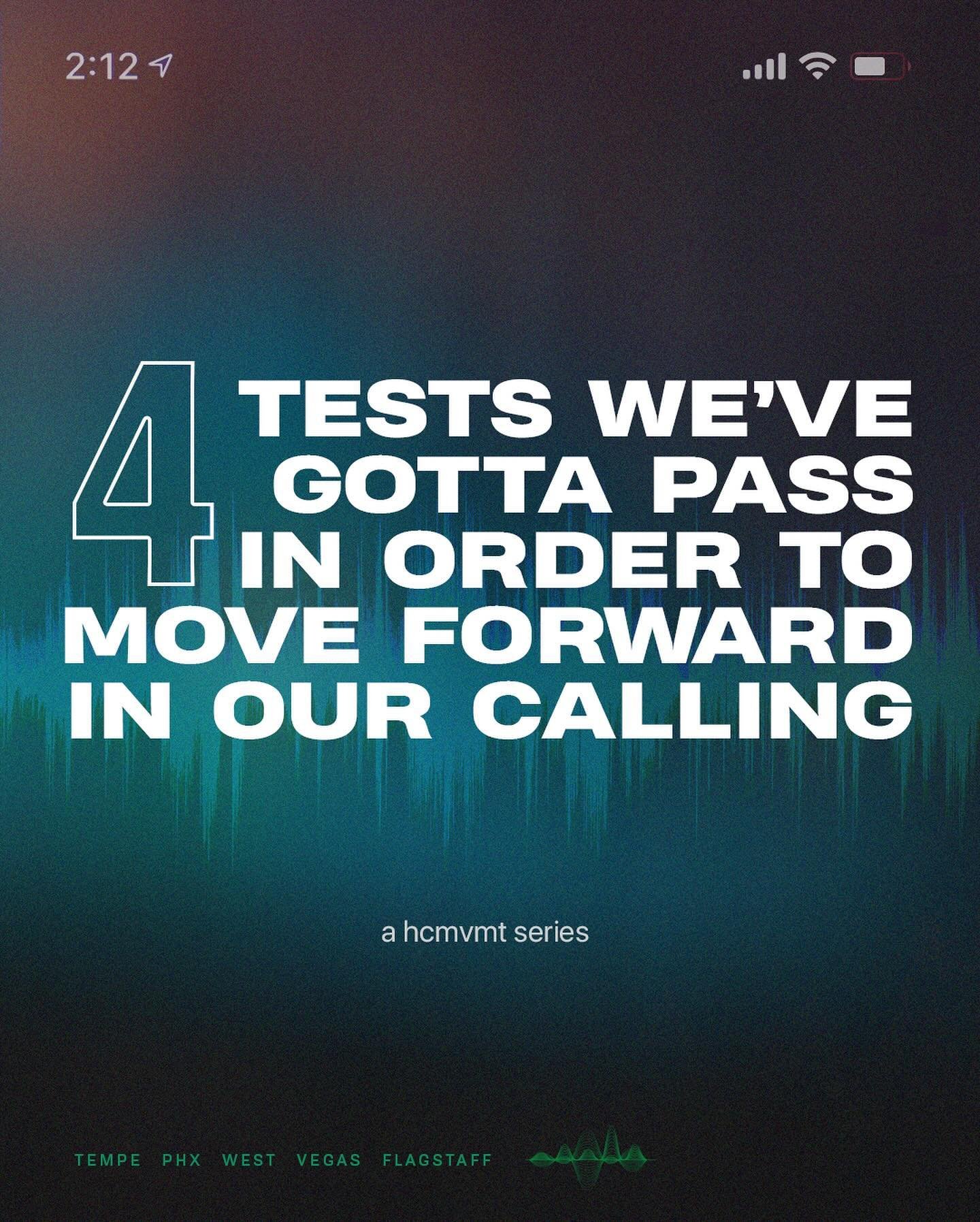 4 tests we&rsquo;ve gotta pass in order to move forward in our calling ☝️🔥

#battletobelong #gcu #tuscon #hopechurchmvmt #CalledbyGod #vegas #phoenix #faith #college