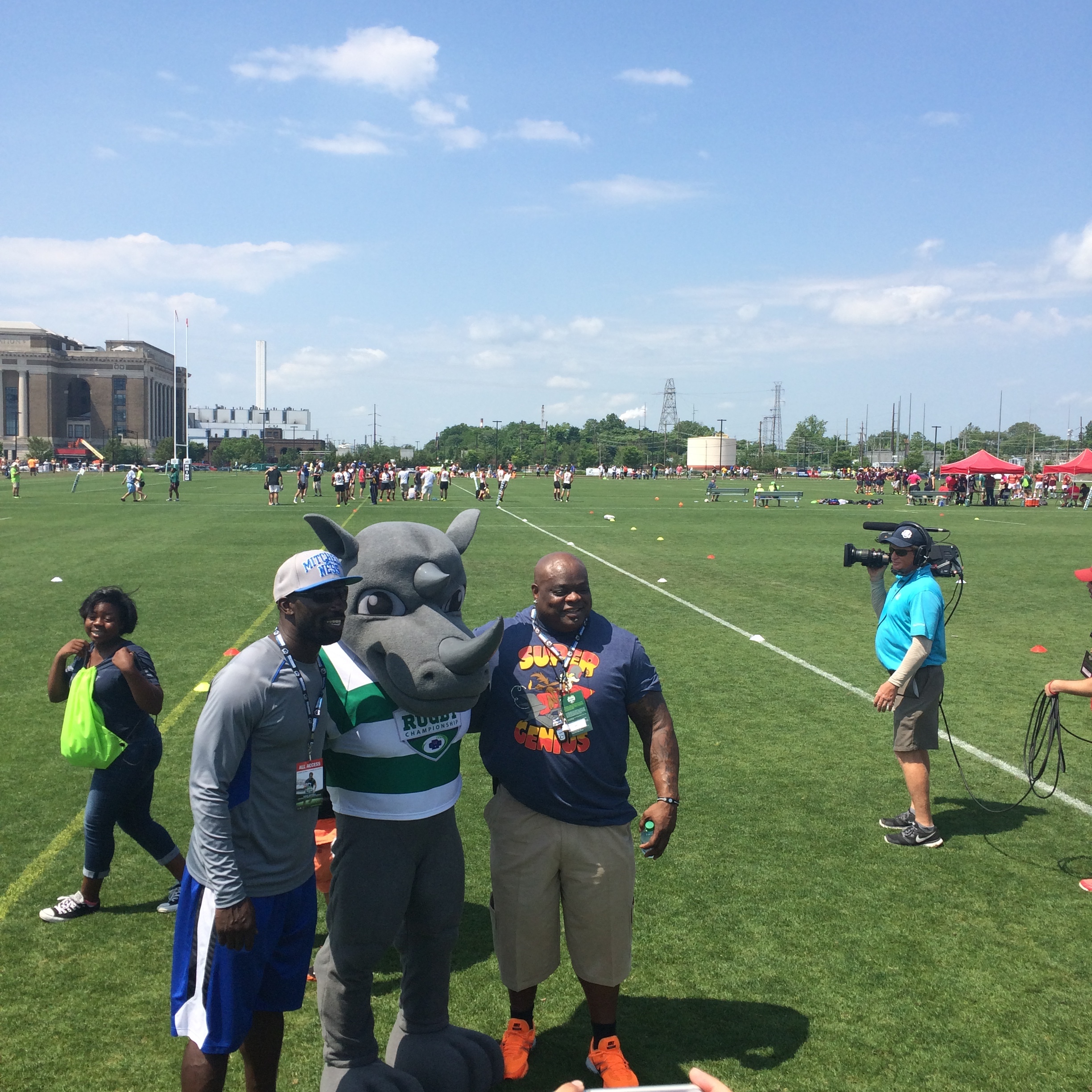 Former Philadelphia Eagles, Hollis Thomas and Ike Reese, CRC 2015