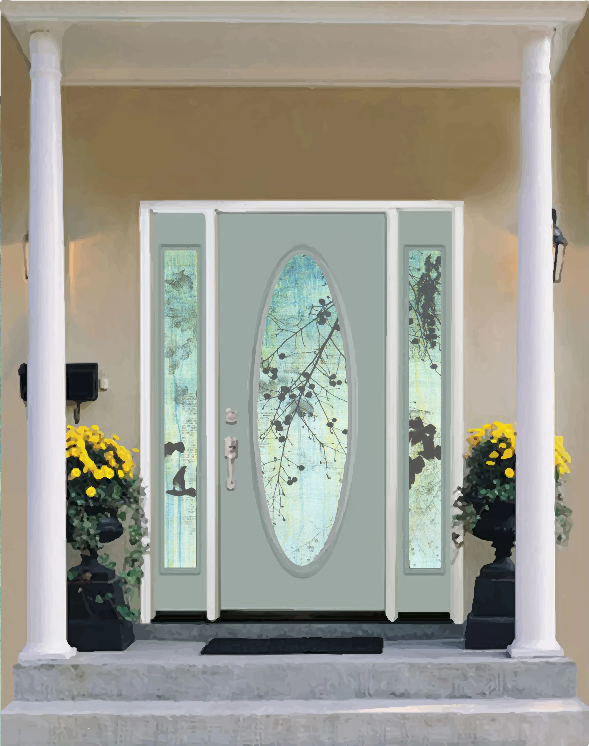 (rendering) Door Glass