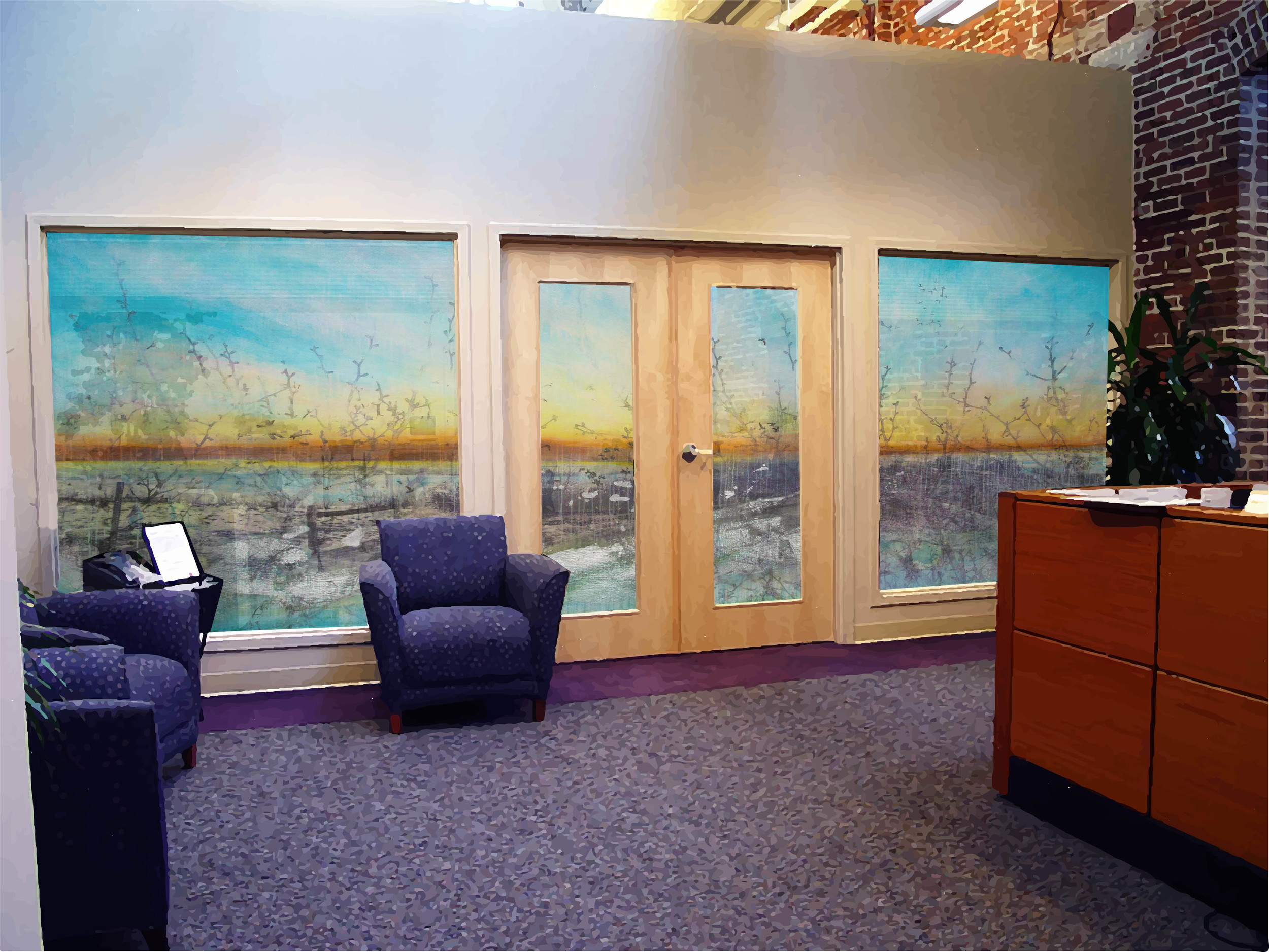 (rendering) Office Privacy Glass Art