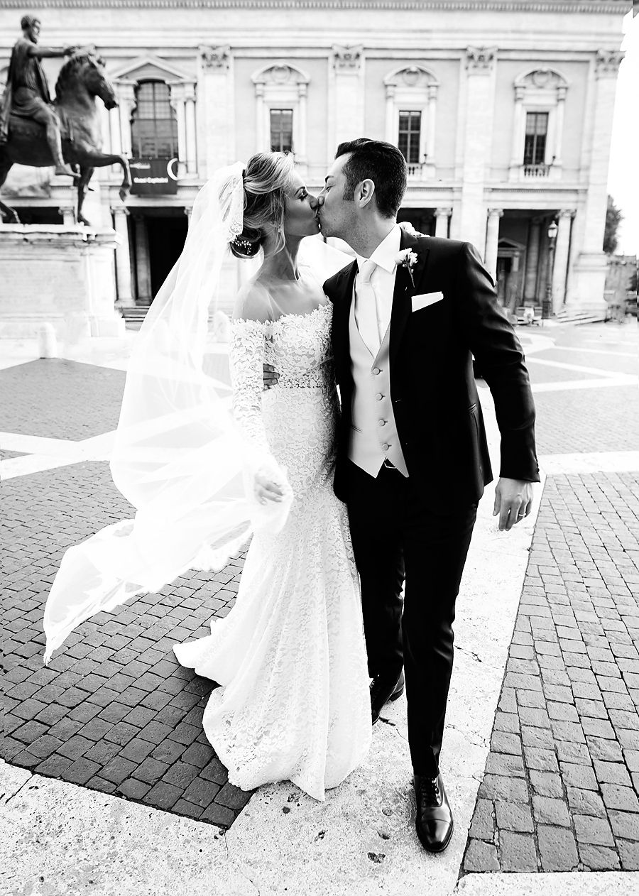 Anna Victoria and Luca Ferreti get married in Rome, Italy on May 14th, 2016