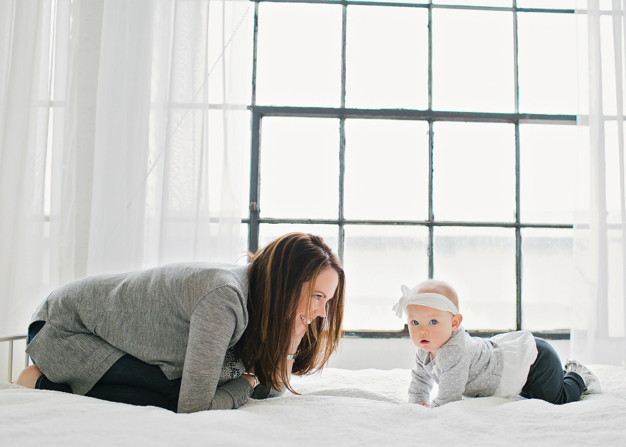 These soft greys were wonderful neutrals for this family session!