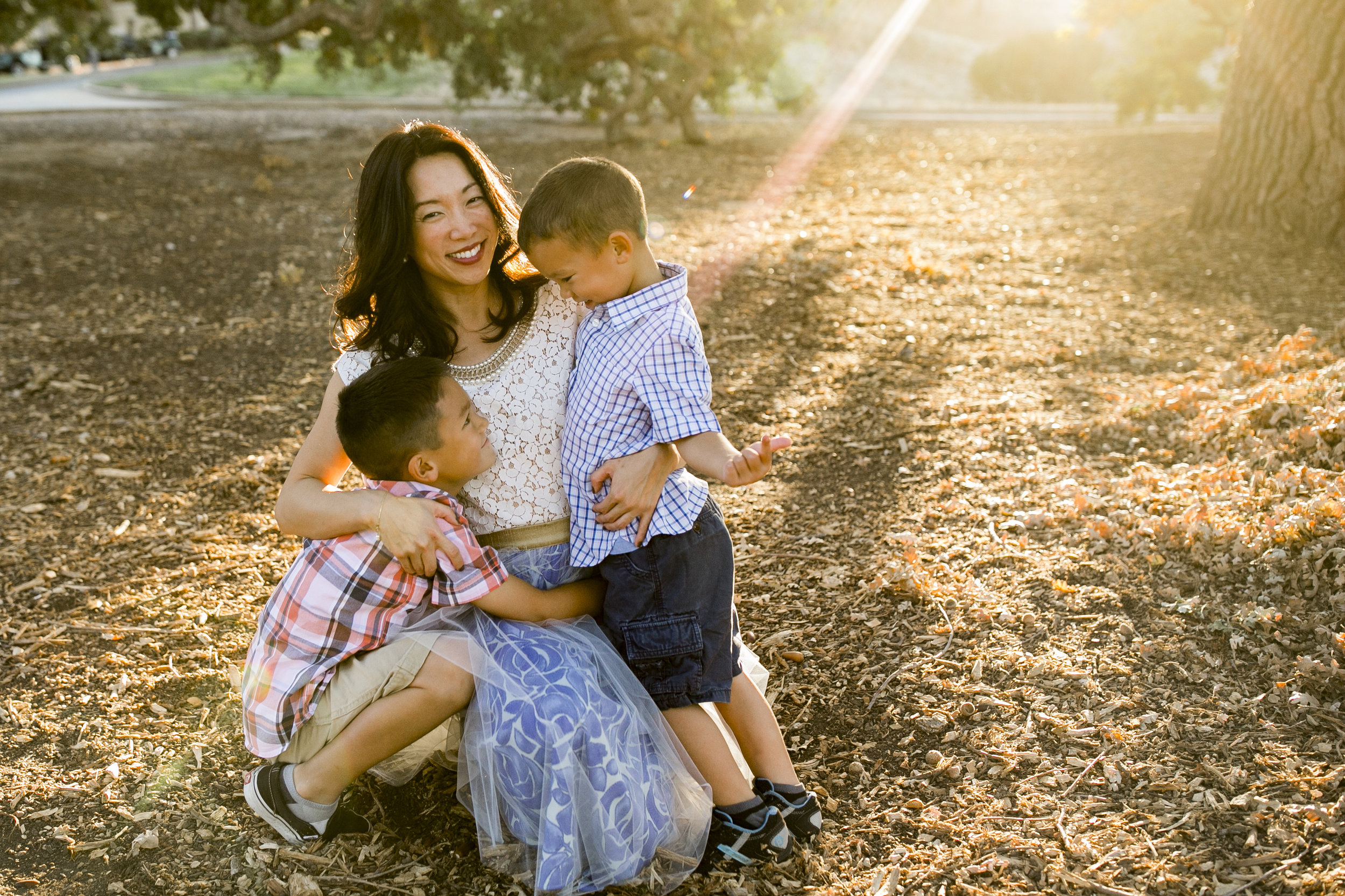 Bre Thurston Photography | San Francisco Bay Area Family Photographer | Outdoors on location with mom and her two sweet boys