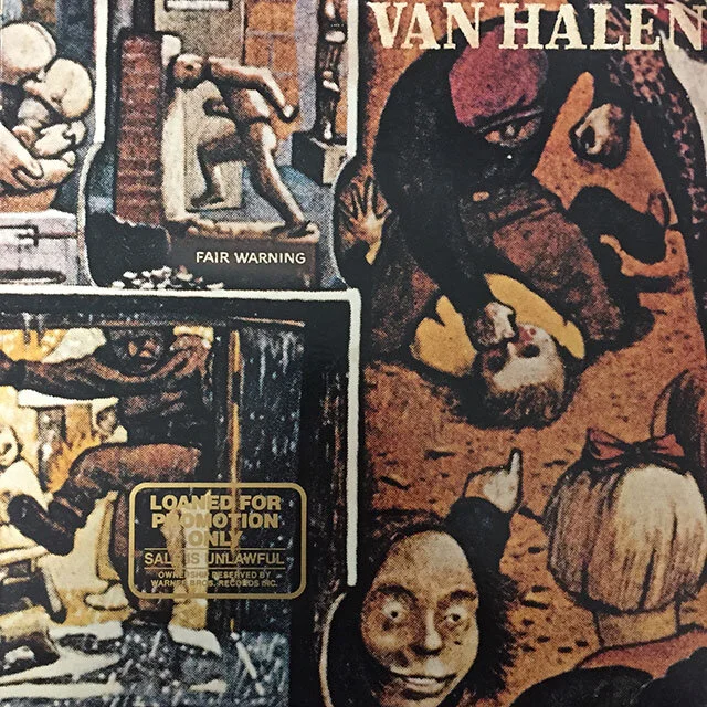 Van Halen - Fair Warning. 1981, US. Gold-stamped front cover.