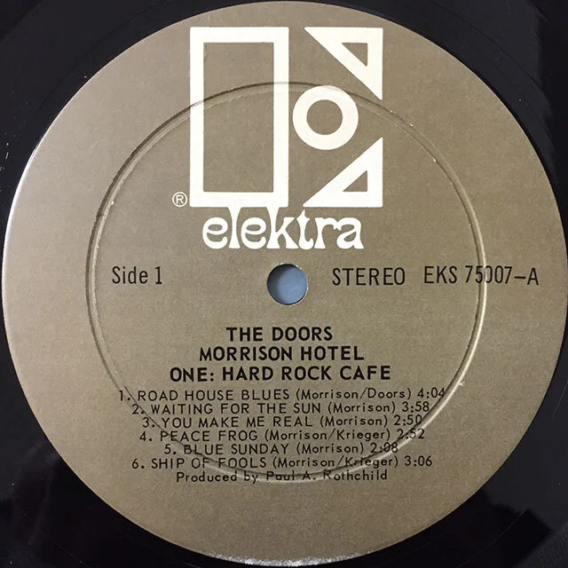 The Doors - Morrison Hotel. 1970, Canadian. VG+.