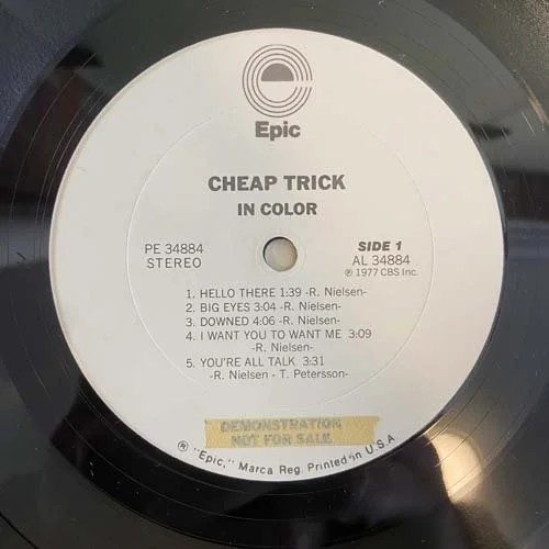 Cheap Trick In Color (promo) — Shortstack Records Toronto Selling