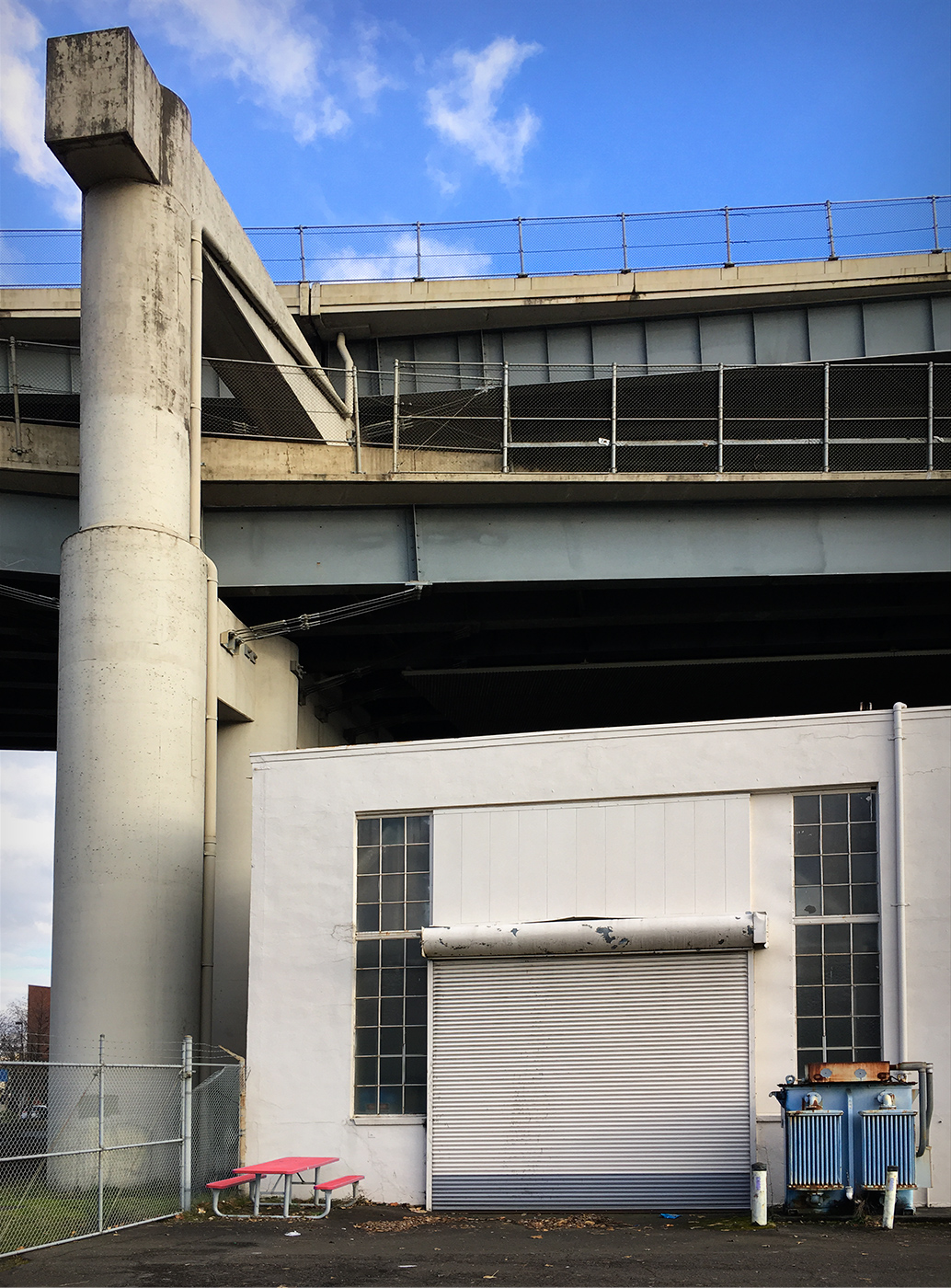 Bench and Overpass