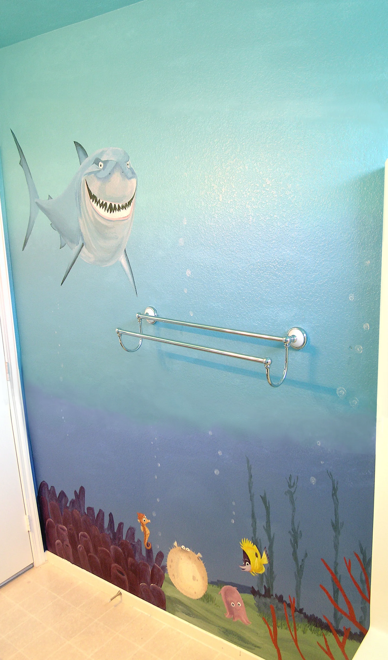 Finding Nemo Bathroom Fontana Painting Murals Kids Rooms Faux Finish Nursery