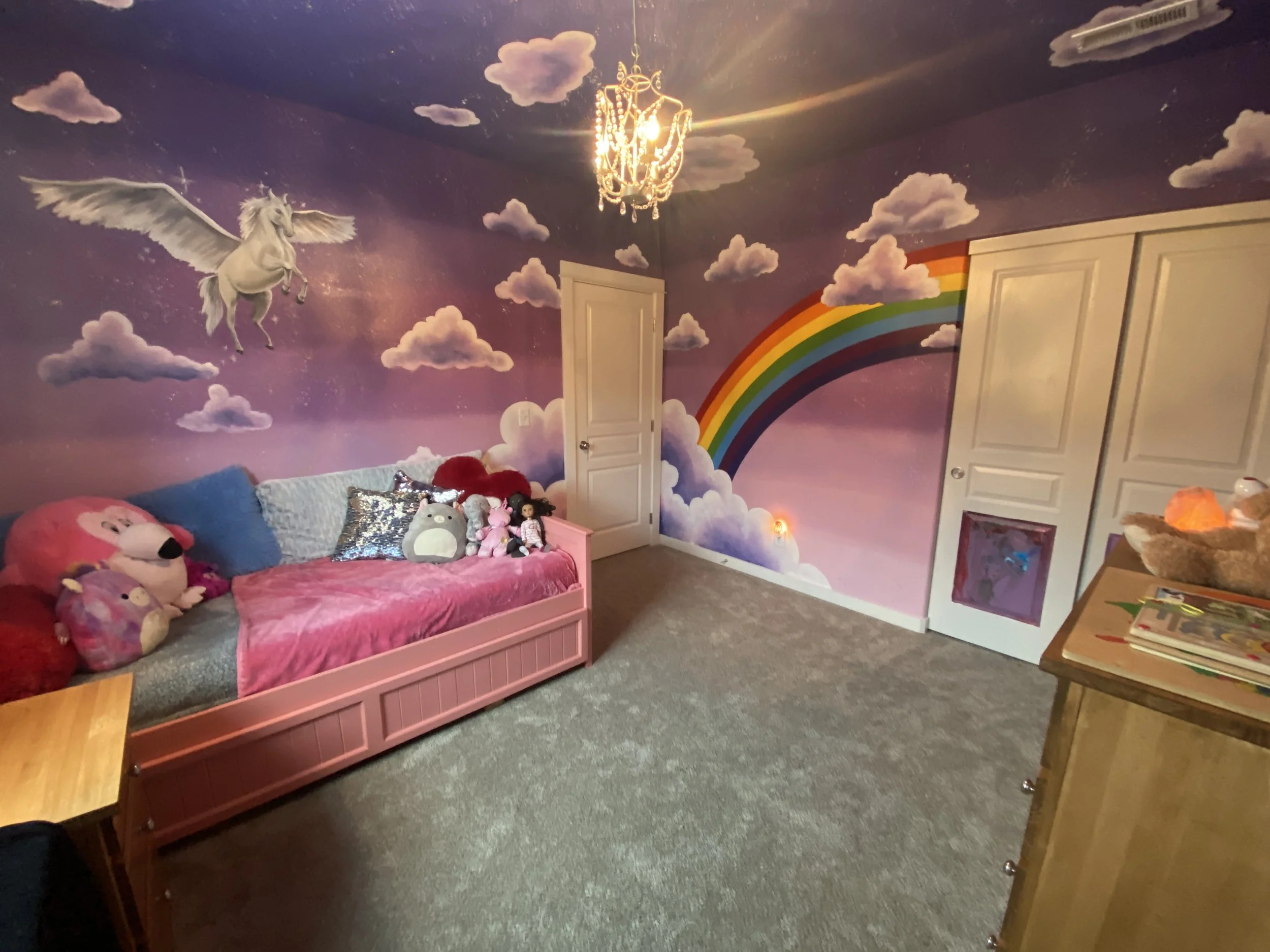 Unicorn Rainbow Moon Mural Bend Oregon